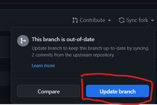 Update Branch